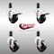 Service Caster 3 Inch 316SS Soft Rubber Swivel 1-3/8 Inch Stem Caster Lock Brake SCC, 2PK SCC-SS316TTLEX20S314-SRS-2-S-2-138 - alternate 3